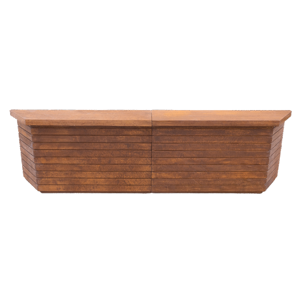 Barra Doble de Madera Nogal
