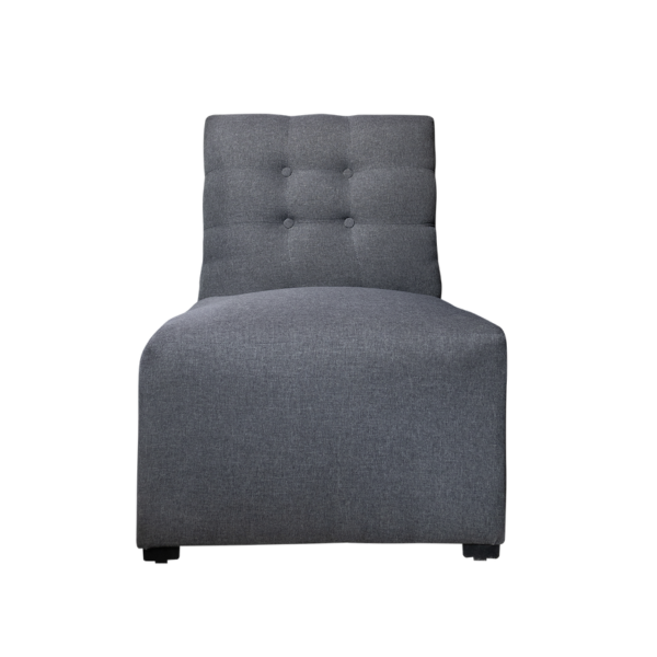 Taburete Sala Lounge Capitonado con Respaldo